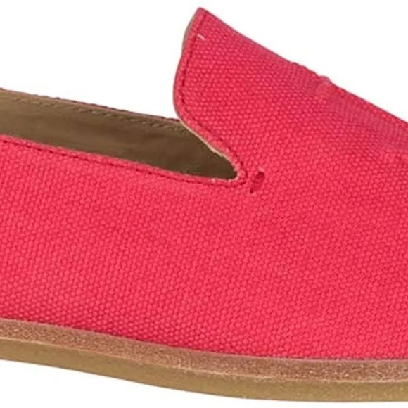 Sperry Seaport Levy Red Canvas Loafers Women’s Size 8 EUC Casual Nautical - Picture 11 of 14